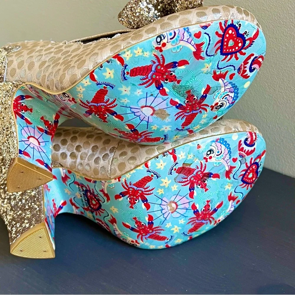 Irregular Choice Curtain Call Gold - Picture 12 of 13